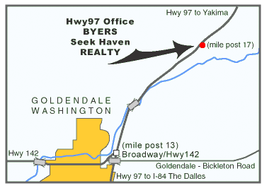 Map showing location of office